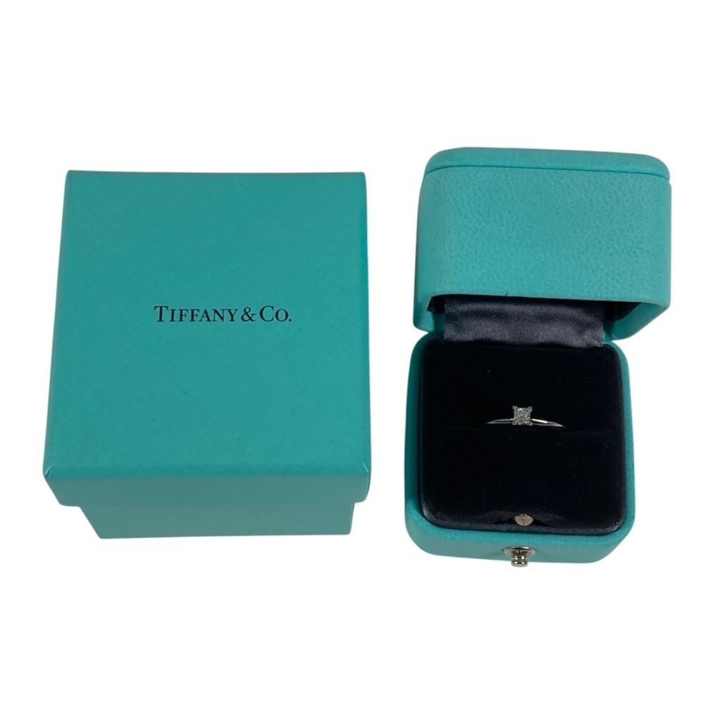 TIFFANY Authentic Silver Diamond Ring - Picture 9 of 9